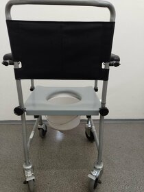 Toaletní židle pojízdná, zánovní stav. - 19