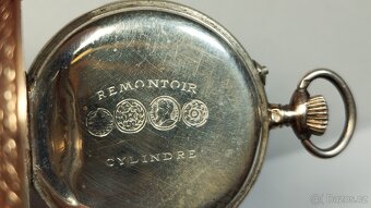 Starožitné celostříbrné pěkně zdobené kapesní jeptišky - 19