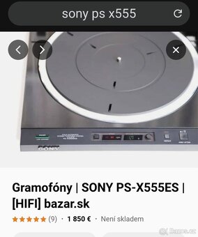 Sony ES gramofon PS X 555 ES biotracer - 19