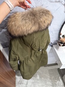 Luxusní, nádherná parka/bunda s bohatou kožešinou BLAUER - 19