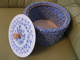 sbírka - sada háčkovaných úložných košů - 19