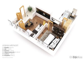 Prodej bytu 2+kk, 49 m2 - Praha - Žižkov, ev.č. 01747 - 19