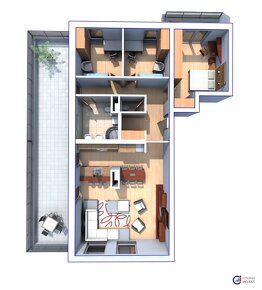 Prodej bytu 4+kk s terasou a krytým stáním, U Kasáren, Dašic - 19