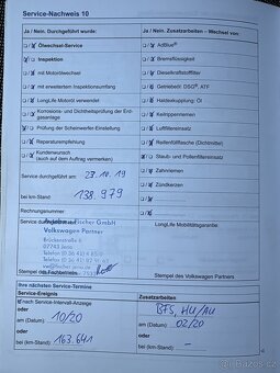 Volkswagen Golf VII 7 1.6 TDi 81KW servisni kniha - 19