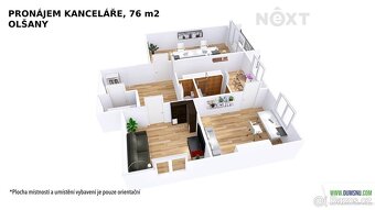 Pronájem byt 3+1, 76㎡ - 19