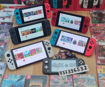 Nintendo Switch OLED TOP STAV + 10her - 19