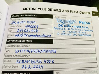 Triumph Scrambler 400X, možnost splátek a protiúčtu - 19