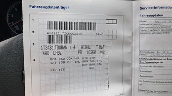 Volkswagen Touran, 1.4 TSI / 103KW HIGHLINE - 19