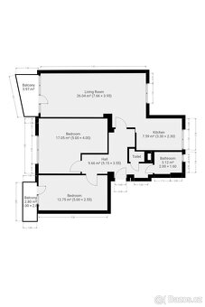 Pronájem bytu 3+1, Rosečská, Krč, 32900 Kč/měs, 84 m2 - 19