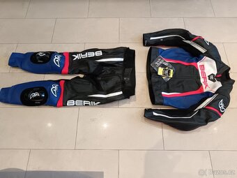 Berik Ascari-Pánská kožené moto kombinéza, dvoudílná - 19