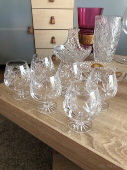 broušené sklo 50 let staré Bohemia glass - 19