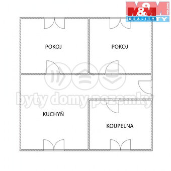 Prodej bytu 2+1, 48 m², Ostrava, ul. Gorochovova - 19