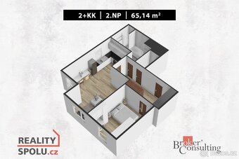 Prodej, byty/2+kk, 65.14 m2, 46601 Jablonec nad Nisou, Jablo - 19