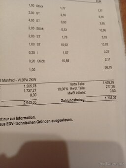 VW transportér T5 Long 2,5 TDI 7 míst. - 19