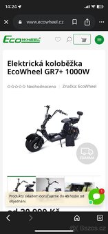 Elektrická koloběžka EcoWheel GR7+ 1000W - 19
