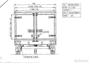 Nákladní přívěs skříň 2500kg - 19