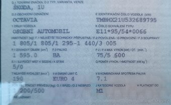 Škoda Octavia 1 1,6/75kW, r.v. 2002, STK 03/27 - 19