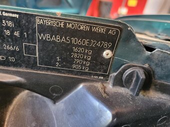 BMW E30 1,8i Cabrio 1991-naj jen 172500km,původní lak - 19