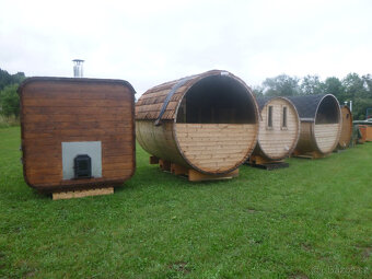 Sauna Marivox, venkovní finská sauna,barelová zahradní sauna - 19