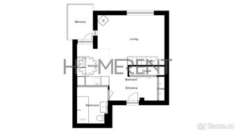 Útulné 1+kk s vyvýšeným spaním a balkónkem u Folimanky – kli - 19