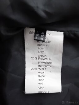 Wega dámský kabát vel. L/XL vlněná směs - 19