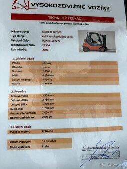 VZV  Linde H25T plyn - 19