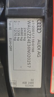 Audi A8 3.0TDI 171kw Quattro rok-2006 najeto 236tis/km - 19