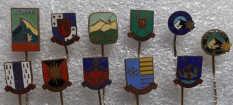 odznaky - heraldika, místopis, příroda, hrady, zámky, erby - 19