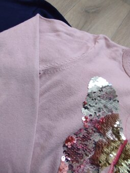 Sváteční šaty Lindex,vel.134,svetr H&M, vel.122/128 - 19