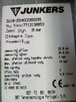 JUNKERS ZS12 a ZS24, JUNKERS ZW18 A ZW24 - 19