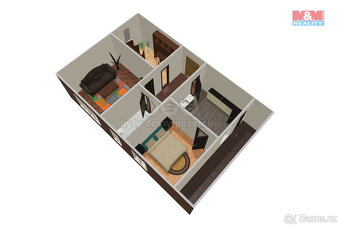 Prodej bytu 3+1, 69 m², Lázně Toušeň, ul. Hlavní - 19