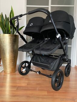 Bugaboo Dokey 5 TWIN  all black + adaptér - 19