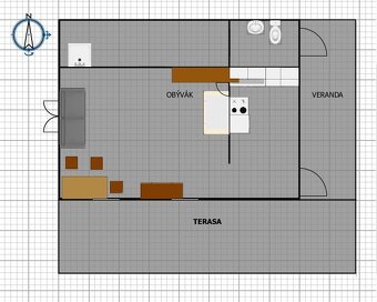 Chata pro 6 osob, vl. poz.379 m2, Svépravice, okr. Pelhřimov - 19