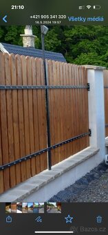Dřevo- Plotová modřínová prkna plotovka plaňky na plot - 19