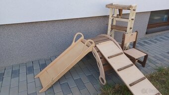 Barevná montessori houpačka - duha - 19