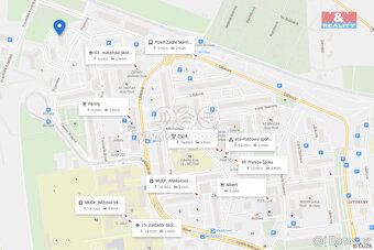 Prodej bytu 1+1, 34 m², Plzeň, ul. Vojanova - 19