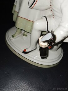 Fasold Stauch Pierrot a kolombína porcelán soška - 19