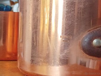 KVALITNÍ MĚDĚNÉ HRNCE TOURNUS FRANCIE 70. LÉTA - 19