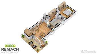 Pronájem, byt 2+kk + parkovací stání, 52 m2, Uherské Hradišt - 19