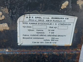 Krbová kamna s výměníkem - 19