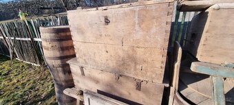 Historické staré povozy, selský vůz - 3 x komplet - 19