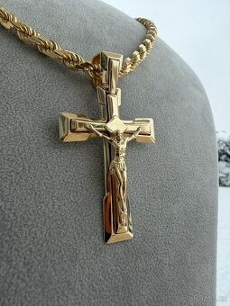 Zlaty kříž - přívěsek 19.67g 585 14k - NOVY NENOŠENÝ ZLATO - 19