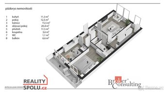 Pronájem, byty/3+1, 82 m2, Oskara Brázdy 555, 53351 Pardubic - 19