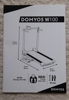 DOMYOS tréninkový bezmotorový pás W100 - 19