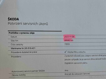 Škoda Octavia IV 2,0 TSI DSG RS 190.000 km - 19
