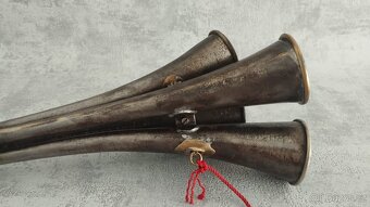 Stará  4 - trubka, značená, celková délka 43cm. Do sbírky - 19