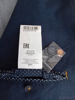 Calamar pánské sako vel. 3XL len + bavlna nové - 19