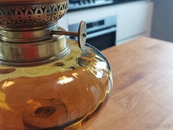 STAROŽITNÁ ART DECO PETROLEJOVÁ LAMPA GAUDARD, 20.–30. LÉTA - 19