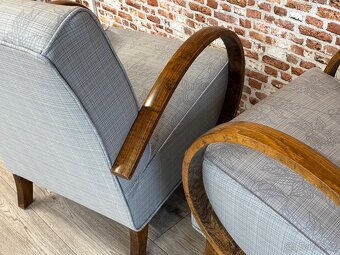 Renovovaná křesla Halabala s taburety - 19