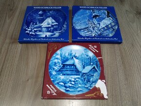 Porcelánové dekorativní talíře ZIMA - 19